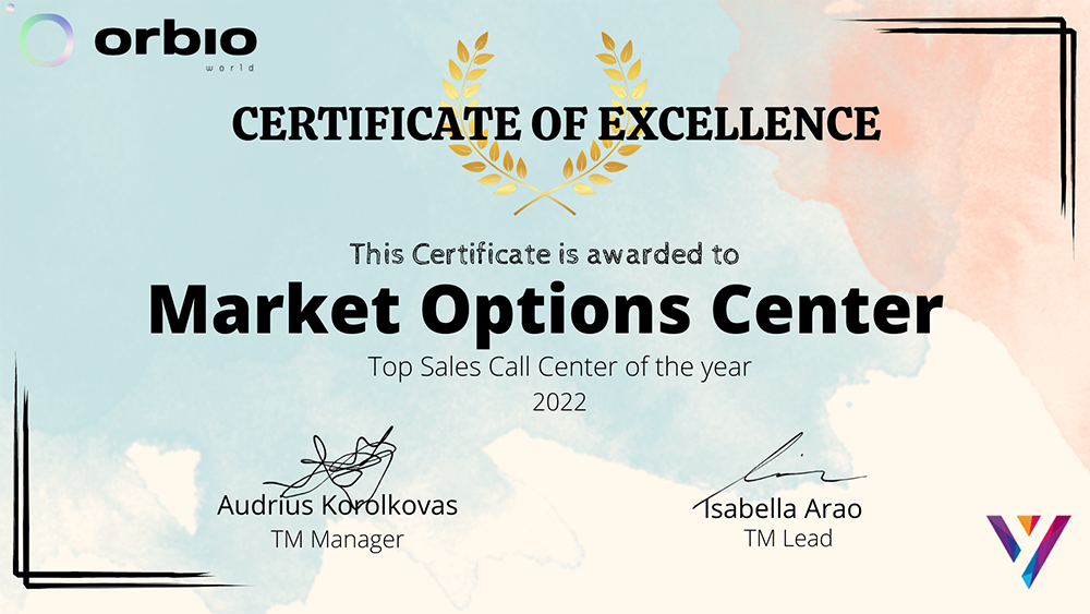 Certificat d'Excellence